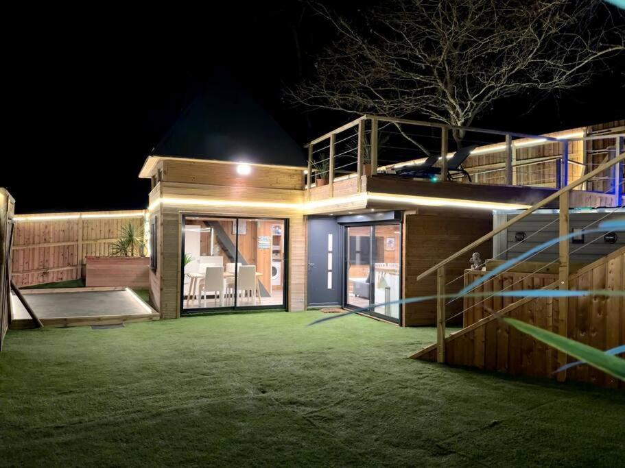 ביסקארוס Chalet Et Jaccuzy Sur La Plage מראה חיצוני תמונה